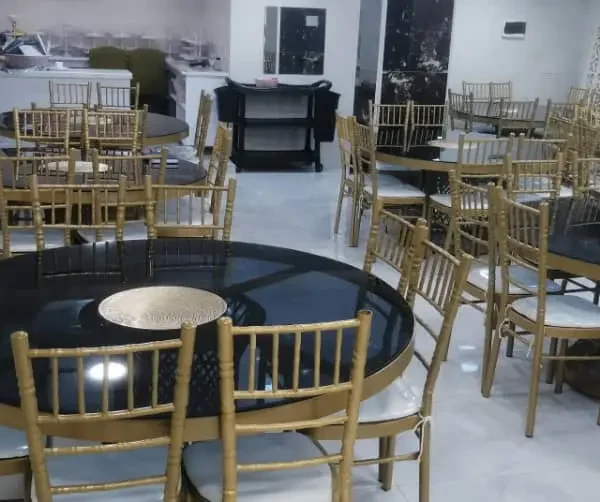 Gold metal Chiavari chair