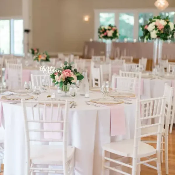 White metal Chiavari chair